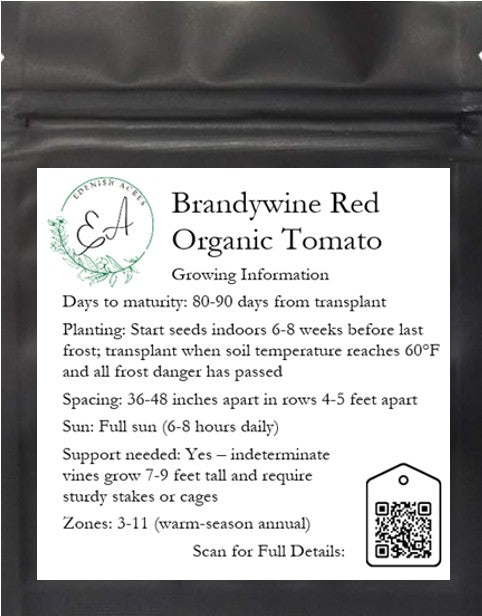 Brandywine Red Organic Beefsteak Tomato