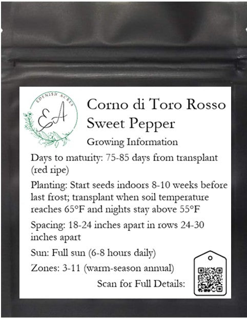 Corno di Toro Rosso Sweet Pepper
