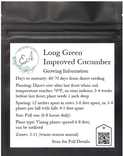 Long Green Improved Cucumber
