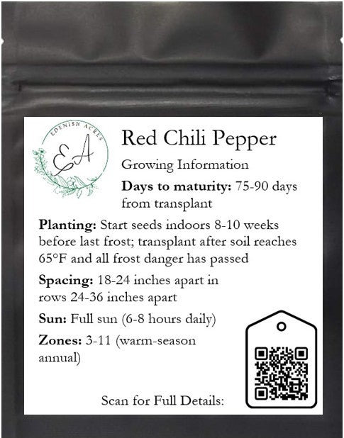 Small Red Chili Hot Peppers