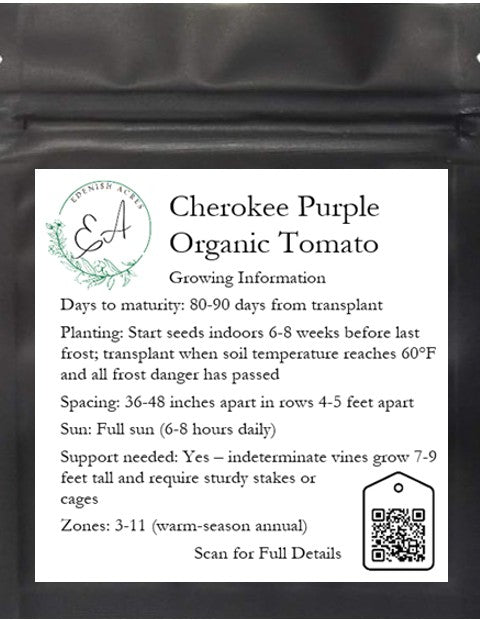 Cherokee Purple Organic Beefsteak Tomato