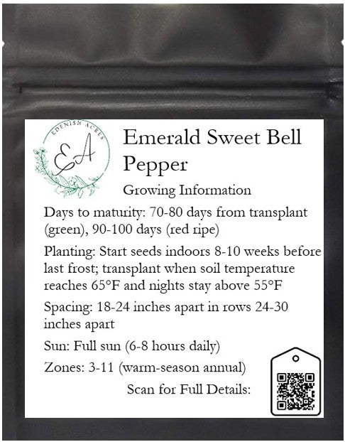 Emerald Giant Sweet Bell Peppers