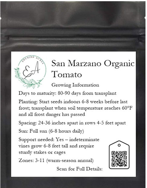 San Marzano Organic Tomato